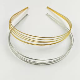 New Thin Gold Color Headbands Women Multilayer Alloy Hair Hoop Double Root Metal Hair Bands Hair Accessories Smooth Head Hoop