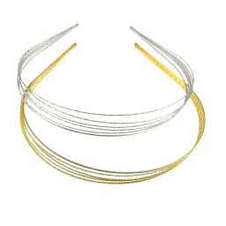 New Thin Gold Color Headbands Women Multilayer Alloy Hair Hoop Double Root Metal Hair Bands Hair Accessories Smooth Head Hoop