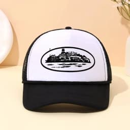 A trendy city scenery mesh dad hat | Adjustable breathable baseball cap | Unisex sun hat | Outdoor activities/daily wear/party a