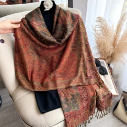 Tassel Blanket Design Thick Pashmina New Winter Warm Shawl Wrap Paisley Pattern Scarf Women Neckerchief Poncho Stoles 2025