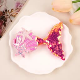 1PC Lovely Mermaid Princess Hairclip for Girl Shinying Starfish Hairpin Baby Kid Bang Decorative Clips Cartoon Colorful Headwear