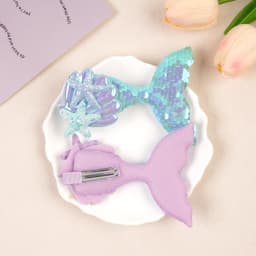1PC Lovely Mermaid Princess Hairclip for Girl Shinying Starfish Hairpin Baby Kid Bang Decorative Clips Cartoon Colorful Headwear