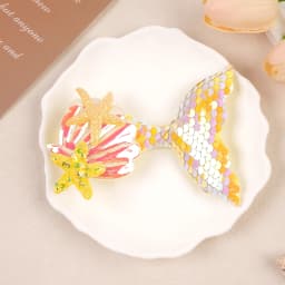 1PC Lovely Mermaid Princess Hairclip for Girl Shinying Starfish Hairpin Baby Kid Bang Decorative Clips Cartoon Colorful Headwear