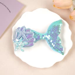 1PC Lovely Mermaid Princess Hairclip for Girl Shinying Starfish Hairpin Baby Kid Bang Decorative Clips Cartoon Colorful Headwear