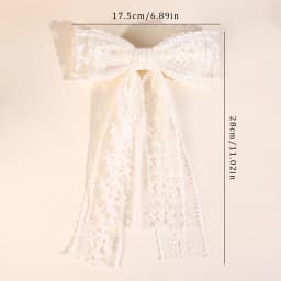 French Style Lace Hair Clips For Women Elegant Flower Embroidery Hairpins Mesh Barrette Girls Headwear Headdress Accesories