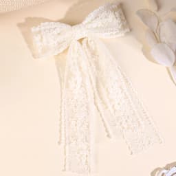 French Style Lace Hair Clips For Women Elegant Flower Embroidery Hairpins Mesh Barrette Girls Headwear Headdress Accesories