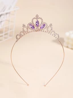 Crown Headdress Children Princess Frozen Girl Rhinestone Crown Hairband Girl Aisha Headband Hair Accessories