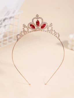 Crown Headdress Children Princess Frozen Girl Rhinestone Crown Hairband Girl Aisha Headband Hair Accessories