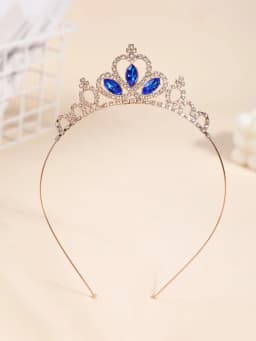 Crown Headdress Children Princess Frozen Girl Rhinestone Crown Hairband Girl Aisha Headband Hair Accessories