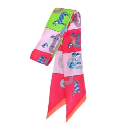 5*90cm Women Horse Printing Long Bag Scarf Brand Silk Foulard Dould-side Ribbon Tie Head Scarves For Ladies