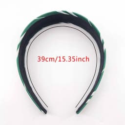 1/4PCS Magic College Wizard Slytherin Costume Cosplay Style Vintage Hair Hoop Striped Girls Silk Headband Accessories