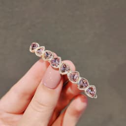 Crystal Rhinestones Row Hair Clips Geometric Woman Side Clip Barrettes Korean Style Fashion Hair Accessories
