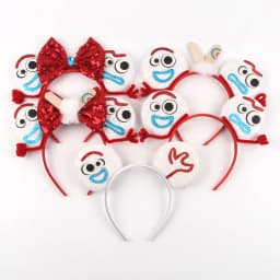Disney Cruella Ears Headbands Kids Anime 101 Dalmatians Hair Accessories Women Cosplay Cruella De Vil Hairband For Girl Festival