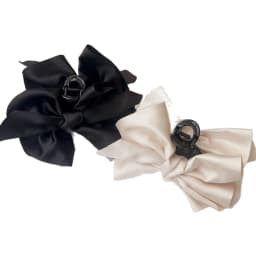 Large Bow Hair Claw Clip New Trendy Solid Color Black Hair Shark Grab Clip Hair Style Tools Hair Accessories for Women Girl