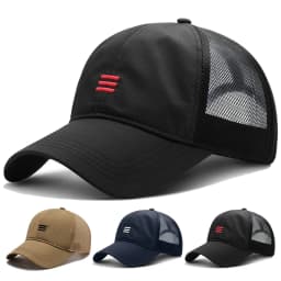 Unisex Three Horizontal Embroidered Quick Drying Baseball Caps Spring Summer Outdoor Adjustable Casual Hats Sunscreen Hat Cap