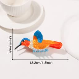 1PC PVC Cute Bird Grab Clip, Women's Smart and Cute Colorful Hairpin Shark Clip Hair Accessories