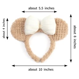 Girls Big Ear Mouse Plush Headband Cartoon Face Wash Headwear Cosplay Decoration Christmas Party Cloth Hair Band Adult/Children