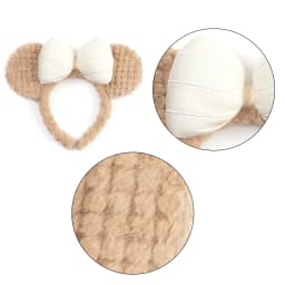 Girls Big Ear Mouse Plush Headband Cartoon Face Wash Headwear Cosplay Decoration Christmas Party Cloth Hair Band Adult/Children