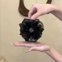 1 Pcs Women's Hair Claw Korean Rhinestone Flower Bow Lace Elegant Sweet Gentle Hair Grabs Versatile Hair Accessories For Girl