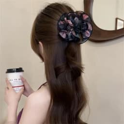 1 Pcs Women's Hair Claw Korean Rhinestone Flower Bow Lace Elegant Sweet Gentle Hair Grabs Versatile Hair Accessories For Girl