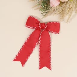 Navy Blue Ribbon Bow Hair Clip Satin Fabric Hairpin Elegant Hair Accessory For Women Girls Sweet Party Daily Headdress Headwear