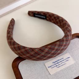 Retro Hair Hoop Headbands for Women Girls College Style Plaid Hairbands Female Fashion Hair Bands Hair Accessories Headdress 1pc