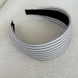 Retro Blue Plaid Wide Headband Fashionable Hair Accessory for Girls Versatile Face Small Hairhoop High Intelligence