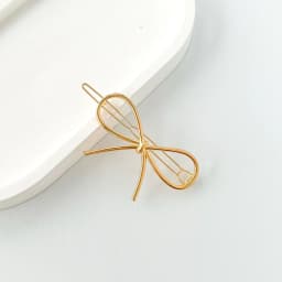 2pcs Bow Hair Clips for Women, Metal Alloy Hair Accessories, Cute Butterfly Knot Design, Stylish Hairpins for Daily & Party Use