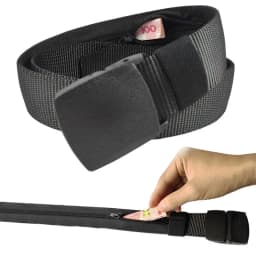 Travel Cash Anti Theft Belt Waist Bag Women Portable Hidden Money Strap Belt Wallet Waist Pack Men Secret Hiding Belt 1/2PCS