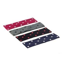 Women Colorful Heart Ribbed Headbands HairBands Casual Elastic Headwear Hair Accessories Ladies Girls Head Wraps Gift