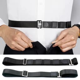 Shirt Stay Belt Lock Belt for Men Women Keep Shirt Tucked In Adjustable Elastic Non-slip Wrinkle-Proof Shirt Holder Strap