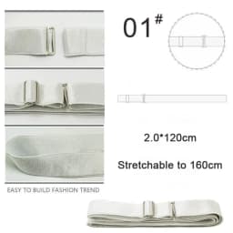 Shirt Stay Belt Lock Belt for Men Women Keep Shirt Tucked In Adjustable Elastic Non-slip Wrinkle-Proof Shirt Holder Strap