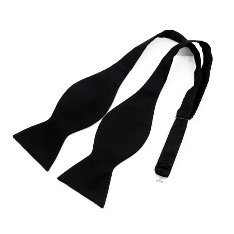 Gentleman Satin Adjustable Bowties high quality Self Solid Color Vintage Bow tie for banquet Classic Wedding Party