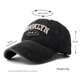 2025 High Quality Brooklyn Embroidery Snapback Hat for Men Vintage Black Green Washed Baseball Caps for Women Gorras Hombre