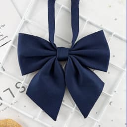 1 Piece of Girls' Bow Tie Japanese Jk Uniform College Style Floral Graduation Photo Black Burgundy Navy Solid Color Bowknot
