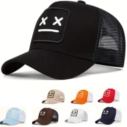1piece Unisex XX Embroidery Baseball Net Caps Hip Hop Cap Spring and Summer Outdoor Adjustable Casual Hats Sunscreen Hat
