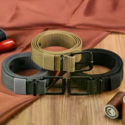 Men's Belt Porous Canvas Pin Buckle Leather Belt Outdoor Sports Belt Women's Trendy Eyelet Belt With Jeans Belt For Men Women