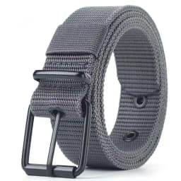 Men's Belt Porous Canvas Pin Buckle Leather Belt Outdoor Sports Belt Women's Trendy Eyelet Belt With Jeans Belt For Men Women