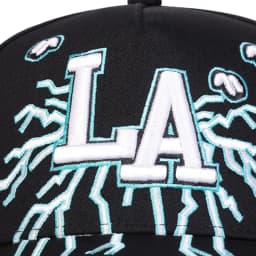 Unisex LA Embroidery Lightning Baseball Caps Spring Autumn Outdoor Adjustable Casual Hats Sunscreen Hat Sports Cap