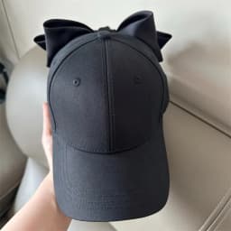 Lovely Big BowKnot Baseball Cap Versatile Girl's Streetwear Bowknot Hat Adjustable Cotton Snapback Casual Sun Hat Visors Hat