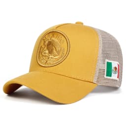 Unisex Mexican Flag Embroidery Baseball Net Caps Adjustable Casual Hats Spring and Summer Outdoor Sunscreen Hat