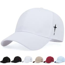Unisex Cross Embroidery Snapback Baseball Caps Spring and Autumn Outdoor Adjustable Casual Hats Sunscreen Hat