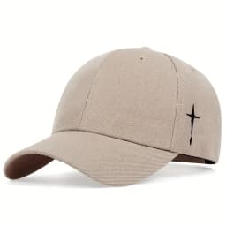 Unisex Cross Embroidery Snapback Baseball Caps Spring and Autumn Outdoor Adjustable Casual Hats Sunscreen Hat