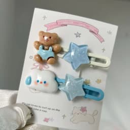 Sweet Cloud Butterfly Bow Hair Clips for Women Girls, Cute Heart Shaped Bear Hair Pins, Cute Girly Hair Accessories