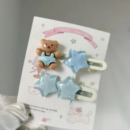 Sweet Cloud Butterfly Bow Hair Clips for Women Girls, Cute Heart Shaped Bear Hair Pins, Cute Girly Hair Accessories