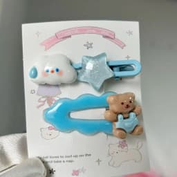 Sweet Cloud Butterfly Bow Hair Clips for Women Girls, Cute Heart Shaped Bear Hair Pins, Cute Girly Hair Accessories