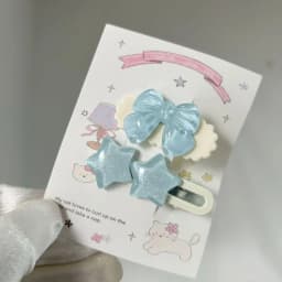Sweet Cloud Butterfly Bow Hair Clips for Women Girls, Cute Heart Shaped Bear Hair Pins, Cute Girly Hair Accessories