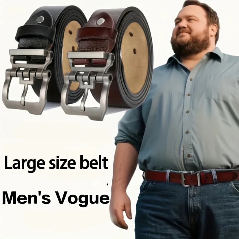 New Large Size 110-165cm Men's Faux Leather Belts Adjustable Leisure Formal Waistband for Jeans Pants Perfect Father's Day Gifts