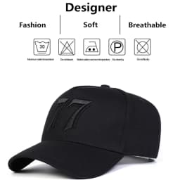Unisex 77 Letter Embroidery Baseball Caps Spring Autumn Outdoor Adjustable Casual Hats Sunscreen Hat Sports Cap