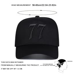 Unisex 77 Letter Embroidery Baseball Caps Spring Autumn Outdoor Adjustable Casual Hats Sunscreen Hat Sports Cap